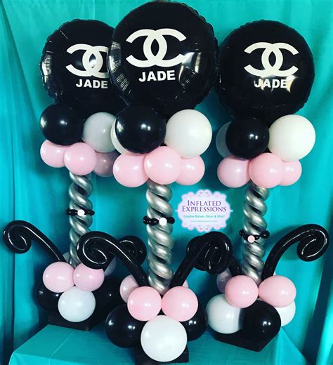 chanel themed balloons|Chanel Party Balloons .